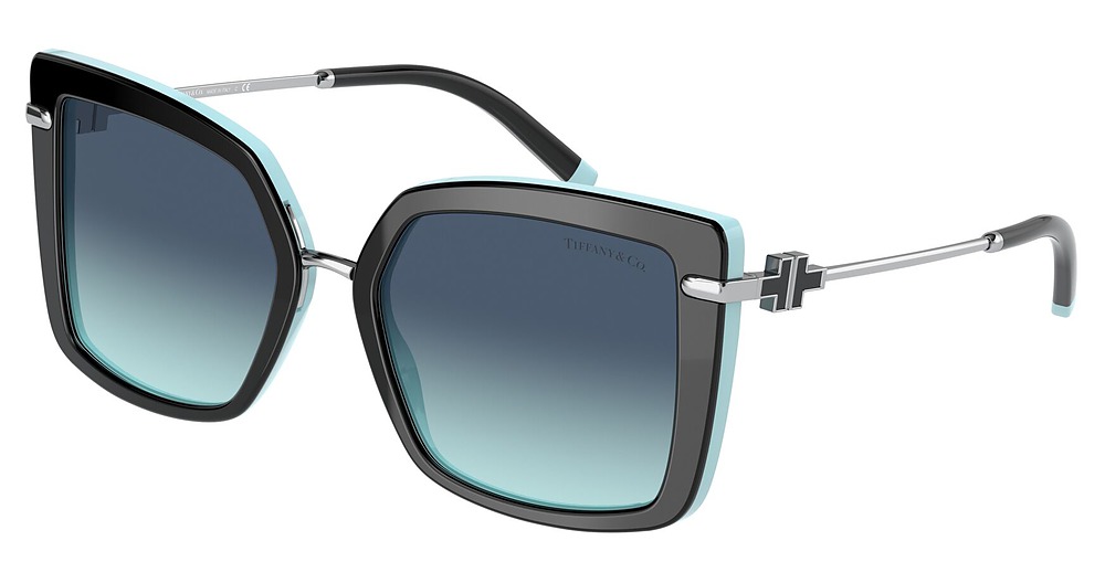 BLACK ON TIFFANY BLUE / AZURE GRADIENT BLUE