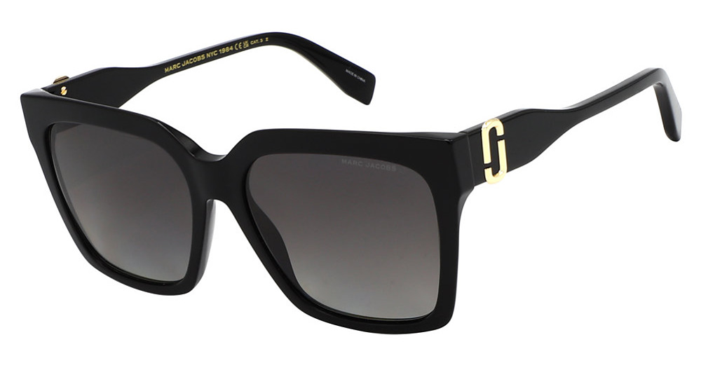 Marc Jacobs MARC 764/S square sunglasses in Black/Grey Shaded Polarized