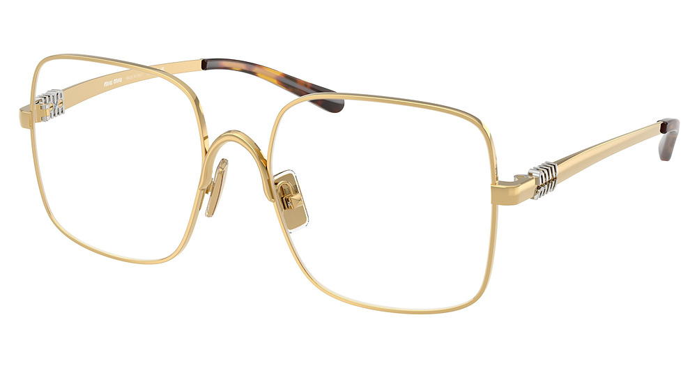 Miu Miu MU 51YV square eyeglasses in Gold