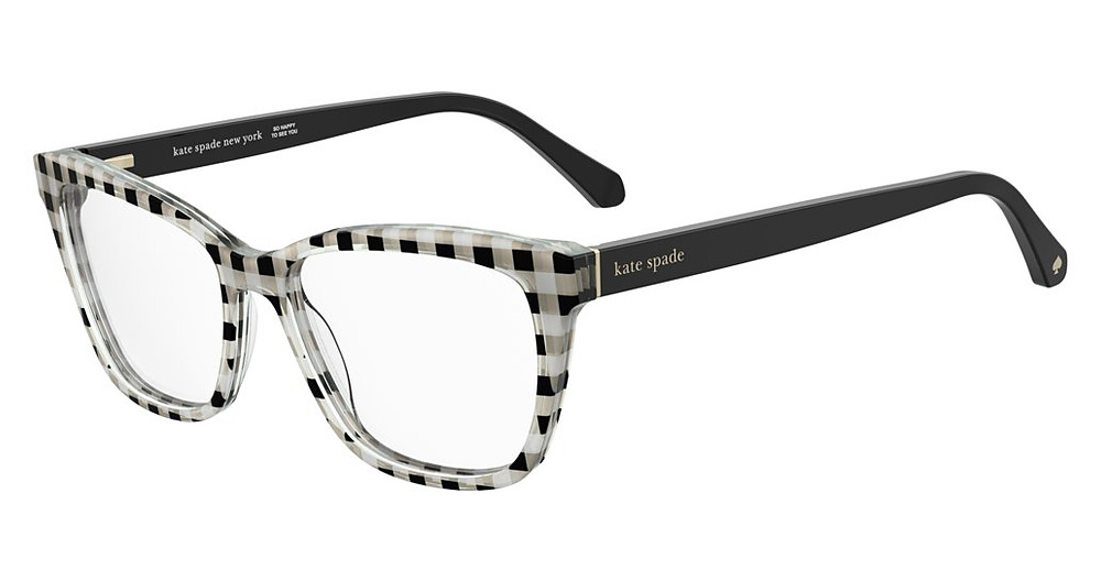 Kate Spade CELESTINE/US rectangle eyeglasses in Whtbkpttr