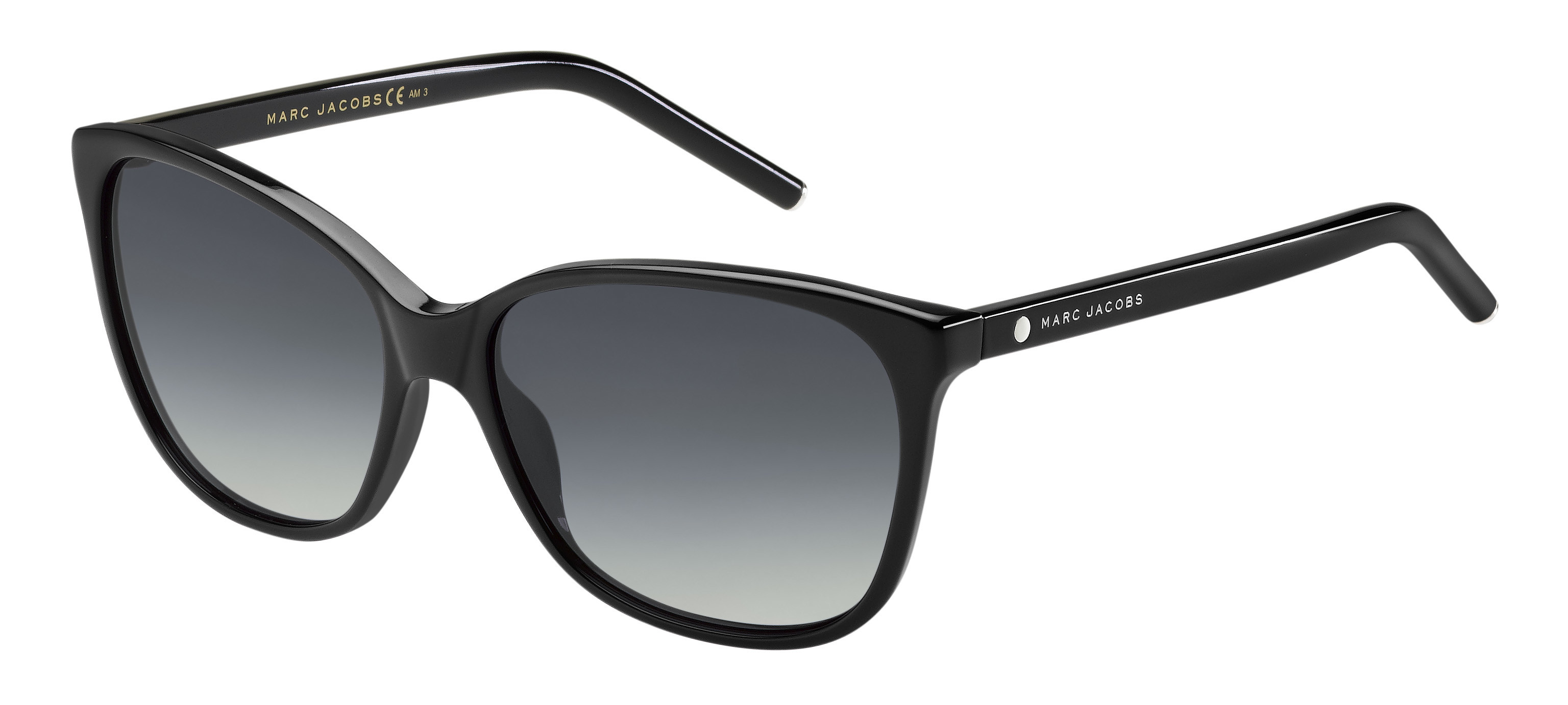 Marc Jacobs Marc 78/S rectangle sunglasses in Black (Hd Grey Gradient)
