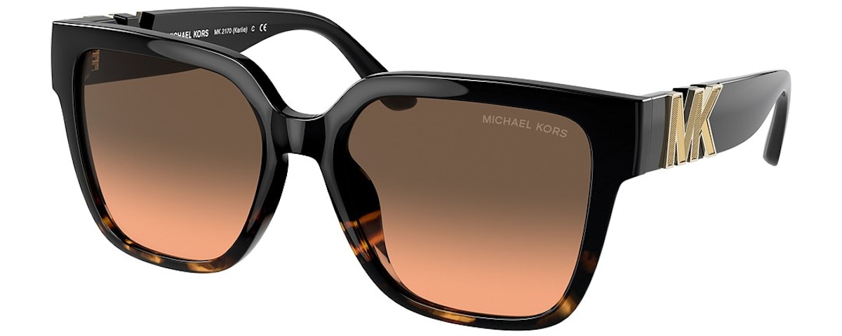 BLACK/DARK TORTOISE / GREY ORANGE GRADIENT