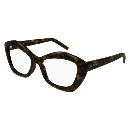 Saint Laurent SL 68 OPT cateye eyeglasses in Havana Havana Transparent