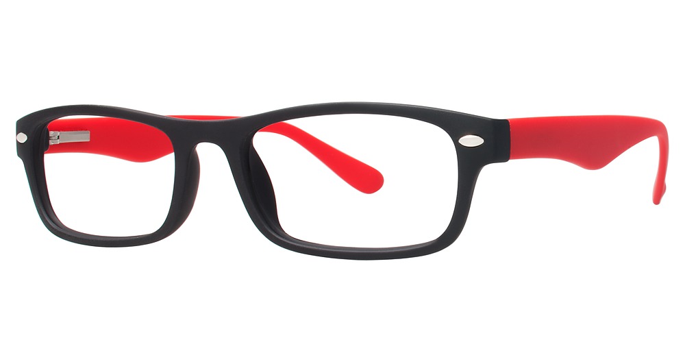 matte black/red