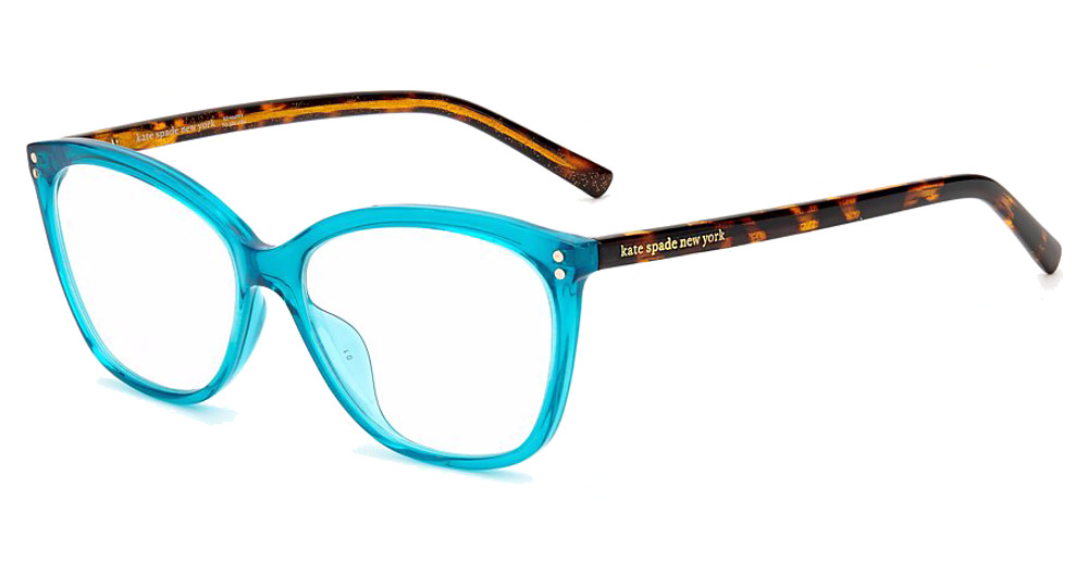 Kate Spade MILENA/BB rectangle eyeglasses in Teal