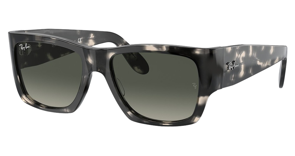 Ray-Ban RB2187 WAYFARER NOMAD square sunglasses in Grey Havana/Grey Gradient