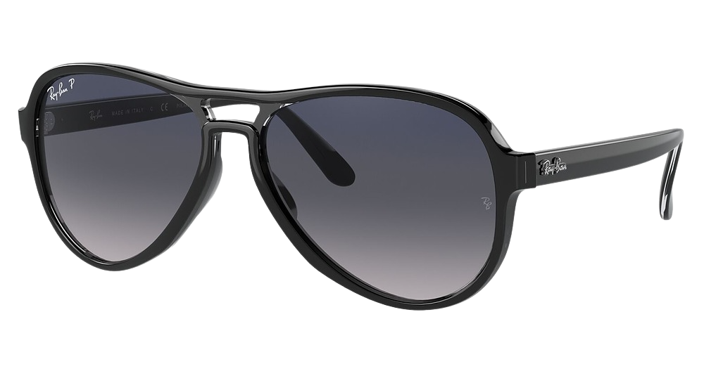 Ray-Ban RB4355 VAGABOND aviator sunglasses in Black Transparent Black