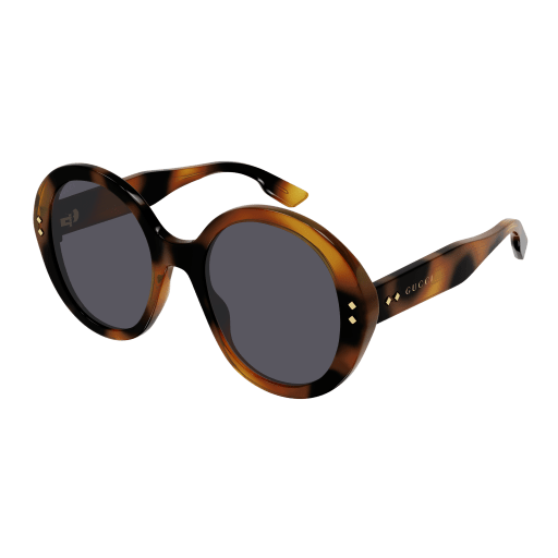 Gucci GG1081S round sunglasses in Havana Havana Smoke/Smoke