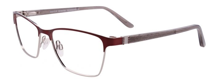 Satin Burgundy & Grey