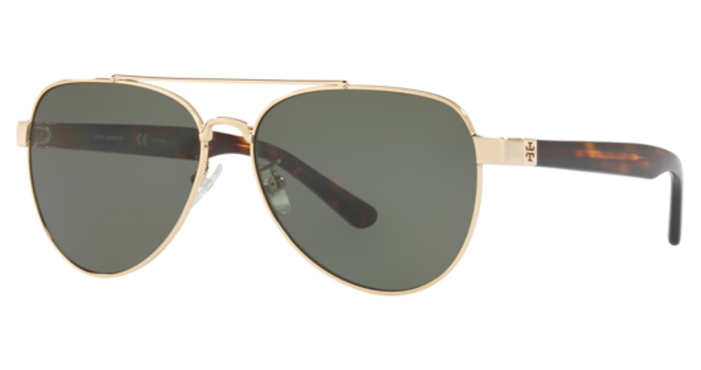 SHINY LIGHT GOLD METAL / DARK GREEN POLAR