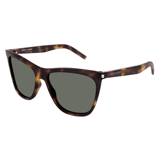 Saint Laurent SL 526 cateye sunglasses in Havana Havana Green/Green