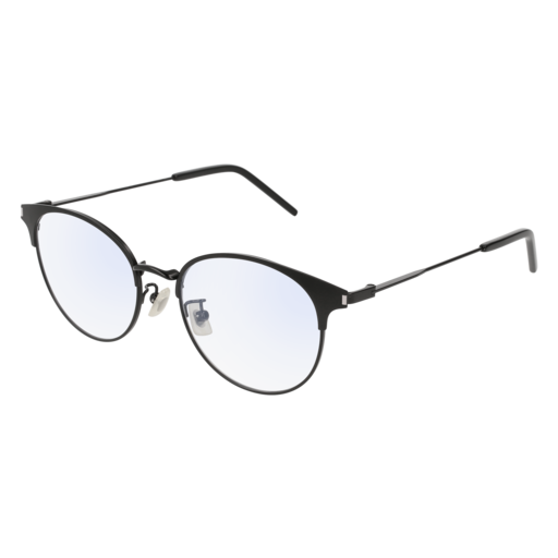 Saint Laurent SL 236/F round sunglasses in Black