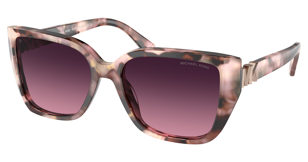 PINK PEARLIZED TORTOISE / BURGUNDY GRADIENT POLAR