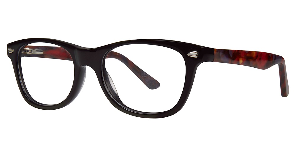 black/burgundy tortoise