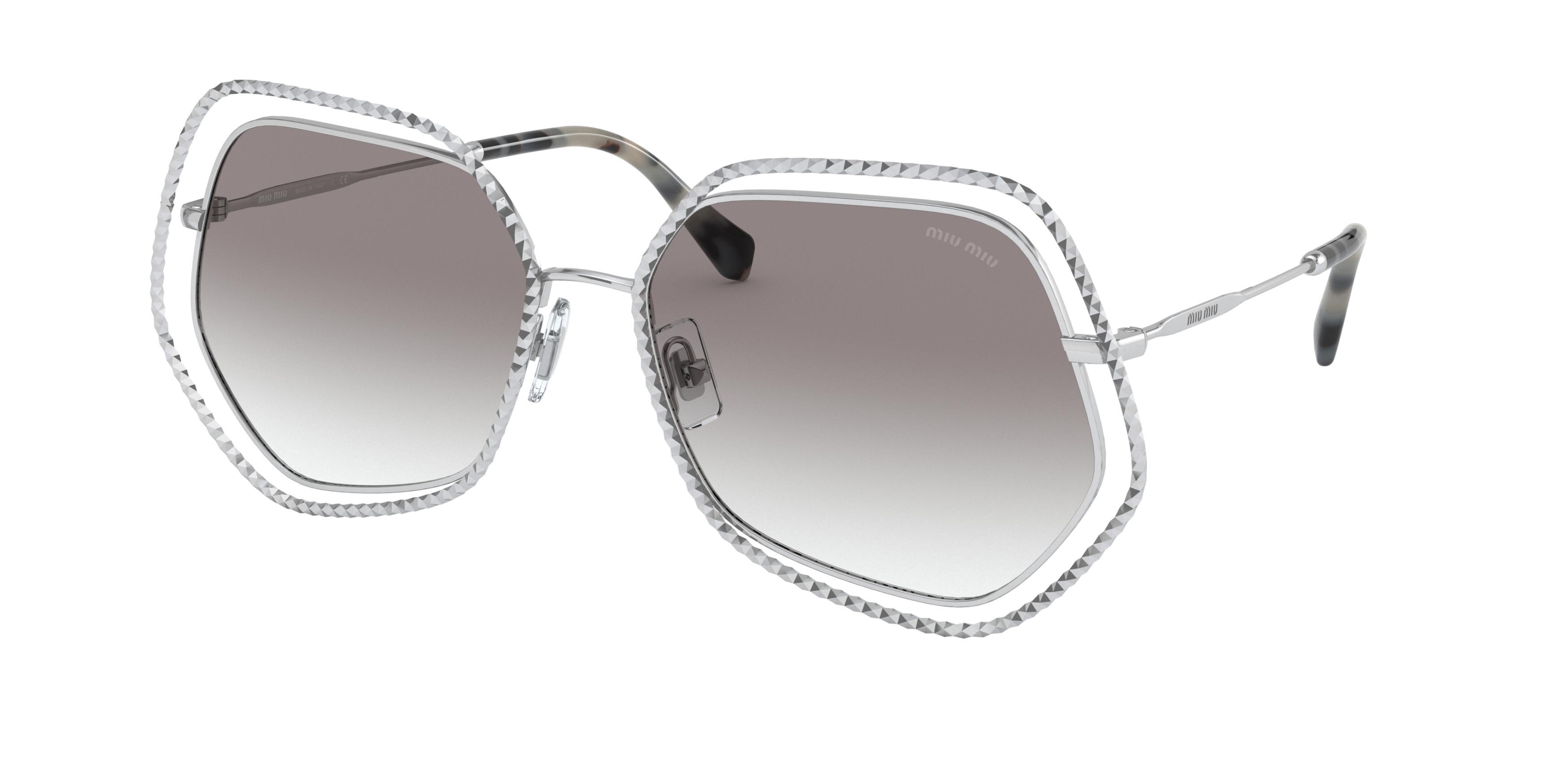 Miu Miu MU 58VS square sunglasses in Silver