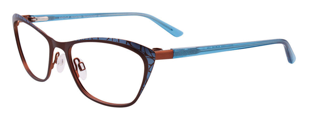 Satin Brown & Blue