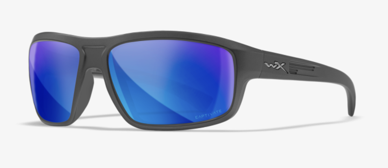 MATTE GRAPHITE / CAPTIVATE POLARIZED BLUE MIRROR