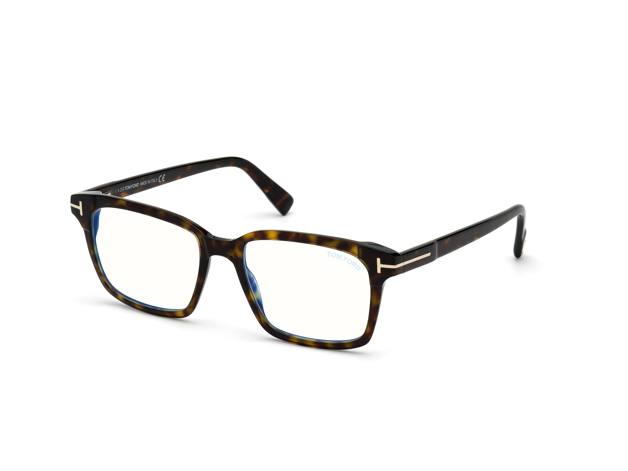 Shiny Classic Dark Havana/ Blue Block Lenses