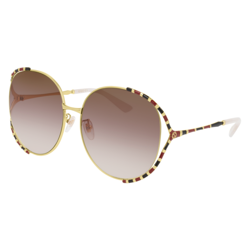 Gucci GG0595S round sunglasses in Gold