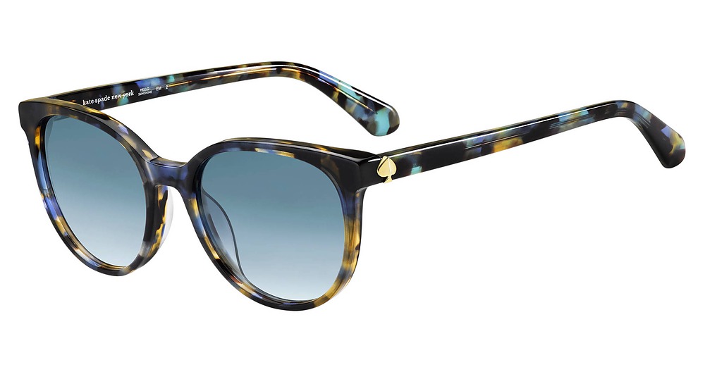 Kate Spade Melanie/S rectangle sunglasses in Blue/Dk Blue Shaded