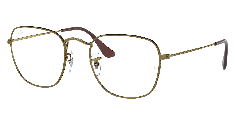 Ray-Ban RX3857V FRANK round eyeglasses in Antique Gold