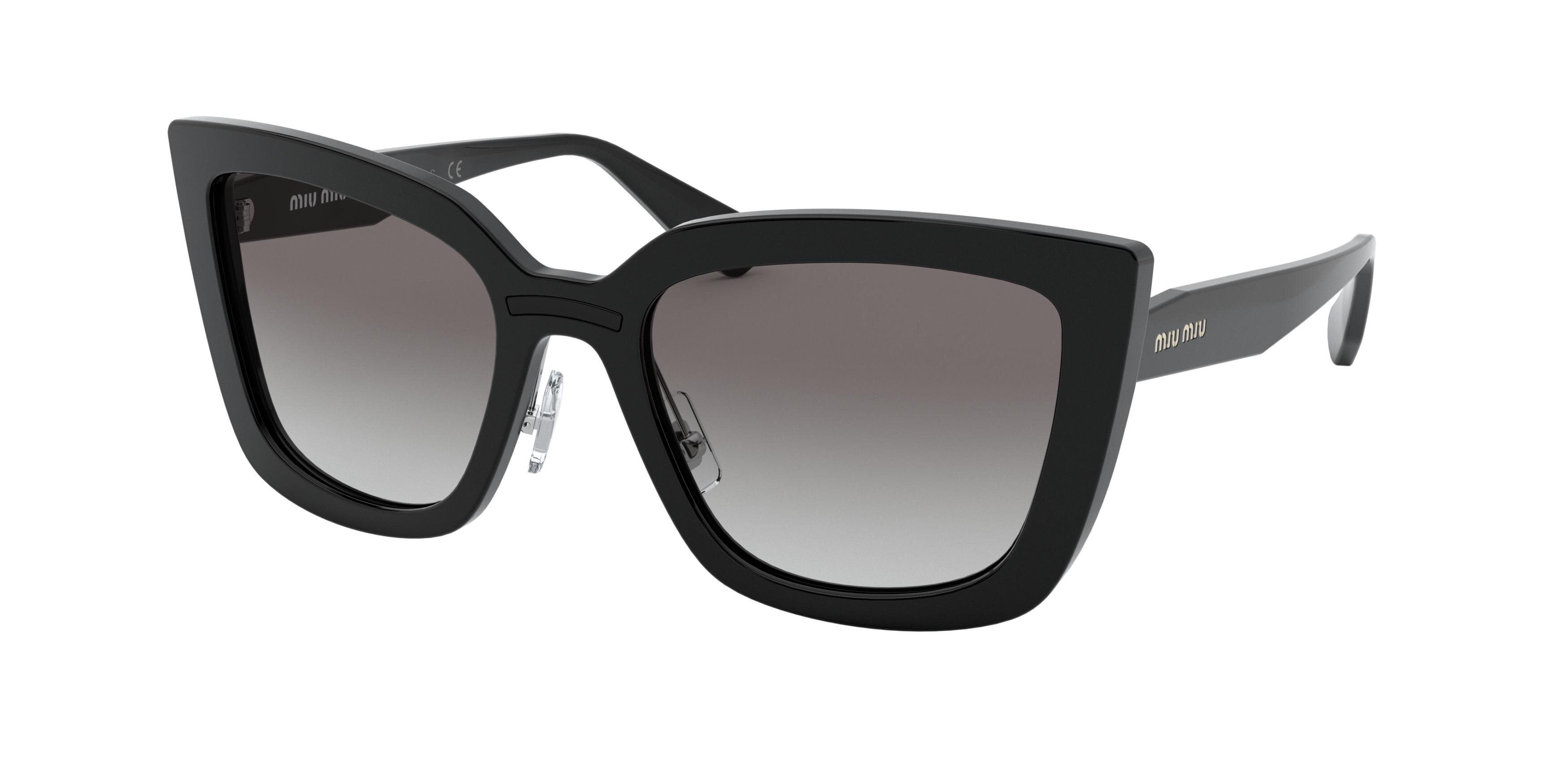 Miu Miu MU 03VS rectangle sunglasses in Black