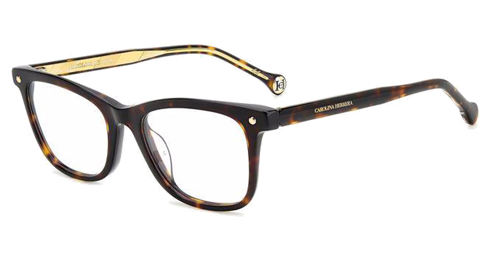 Carolina Herrera HER 0084/G rectangle eyeglasses in Havana