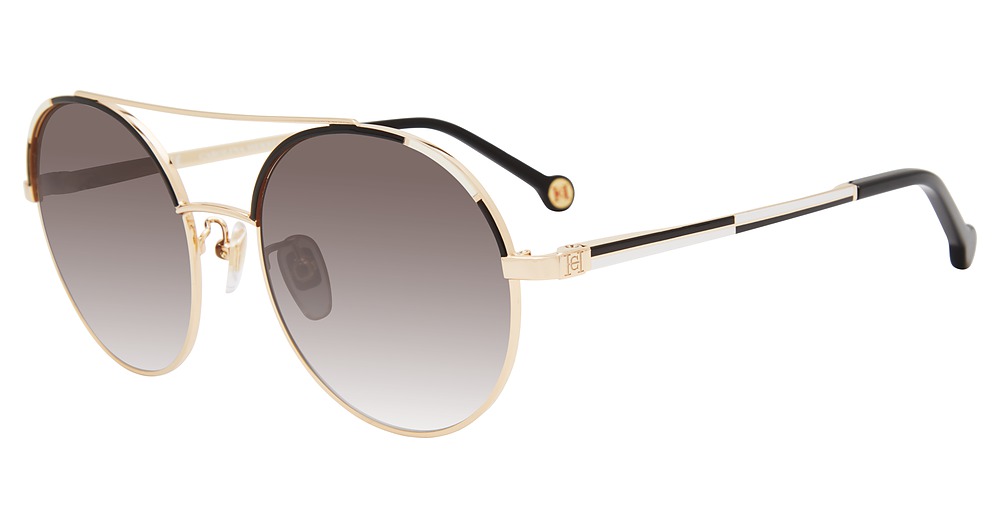 Carolina Herrera SHE173 round sunglasses in Black 0301