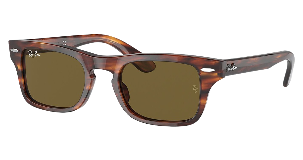 Ray-Ban RJ9083S JUNIOR BURBANK rectangle sunglasses in Striped Havana/Dark Brown