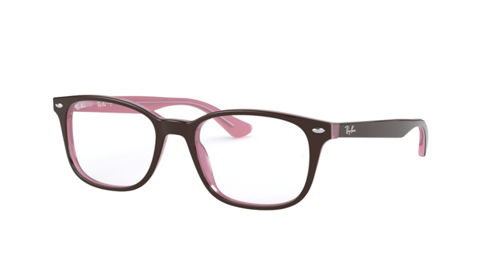 BROWN ON OPAL PINK
