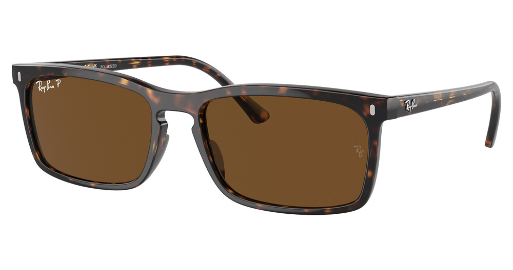 Ray-Ban RB4435 square sunglasses in Havana/Polarized Brown
