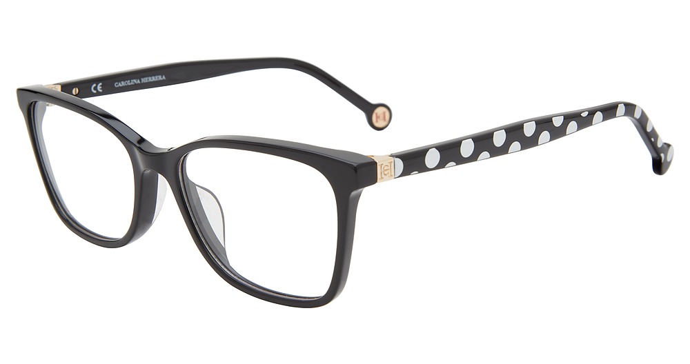 Carolina Herrera VHE883K cateye eyeglasses in Black 0700