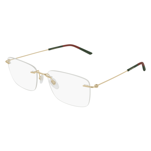 Gucci GG0399O rectangle eyeglasses in Gold