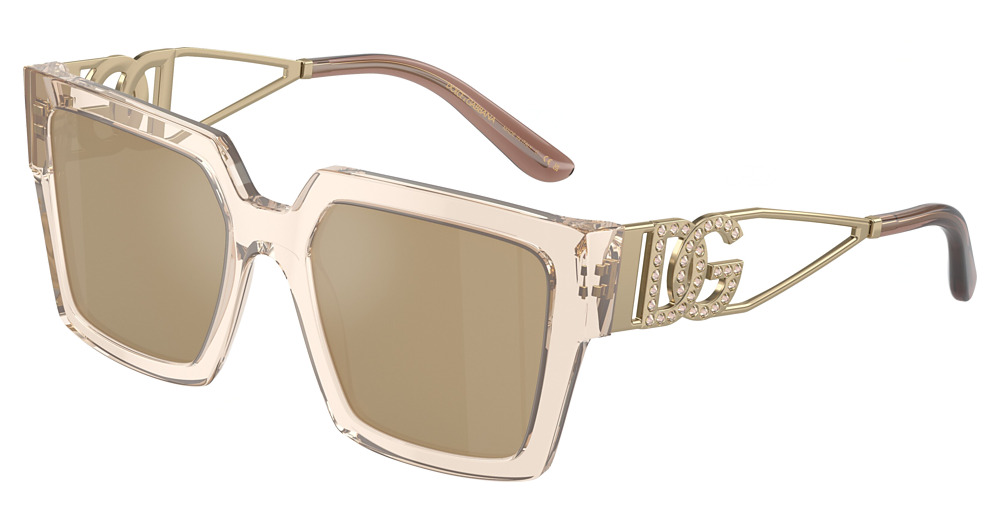 TRANSPARENT CAMEL / CLEAR MIRROR REAL YELLOW GOLD