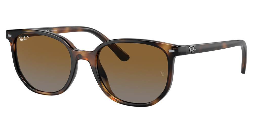 Ray-Ban RJ9097S JUNIOR ELLIOT round sunglasses in Havana/Grey Gradient Brown Polarized