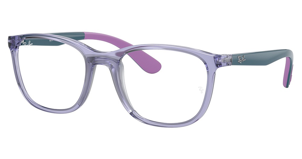 Ray-Ban RY1620 round eyeglasses in Transp Violet on Rubber