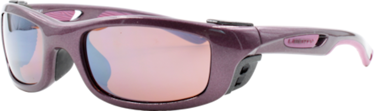 Plum / Ultimate Driver - Amber with Silver Flash Mirror