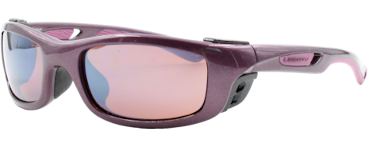 Plum / Ultimate Driver - Amber with Silver Flash Mirror