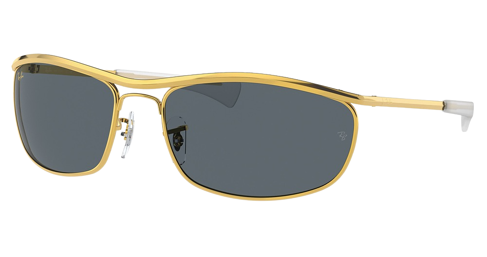 Ray-Ban RB3119M OLYMPIAN I DELUXE round sunglasses in Legend Gold/Blue