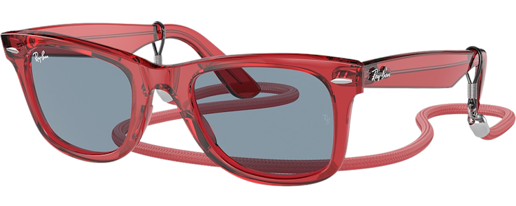 TRANSPARENT RED / BLUE