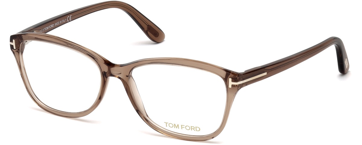Shiny Transparent Brown, Shiny Rose Gold "t" Logo