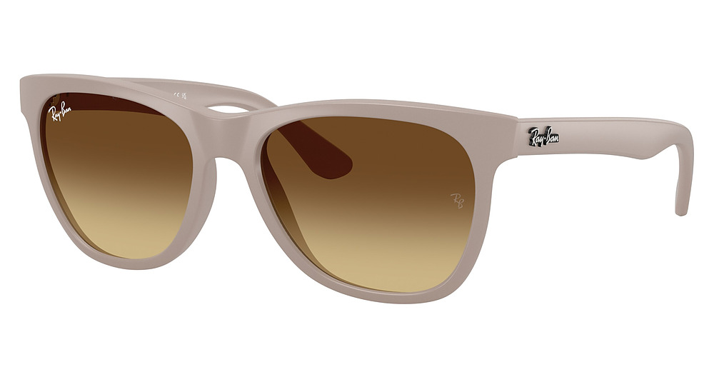 Ray-Ban RB4184 N/A round sunglasses in Matte Beige/Brown Gradient