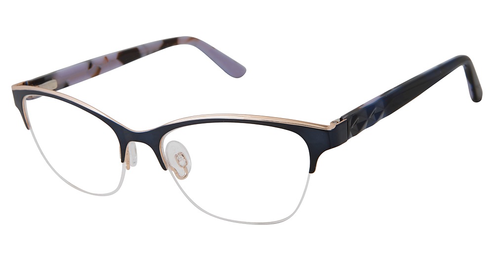 navy/rose gold
