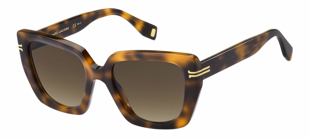 Marc Jacobs MJ 1051/S rectangle sunglasses in Havana 2/Brown Shaded