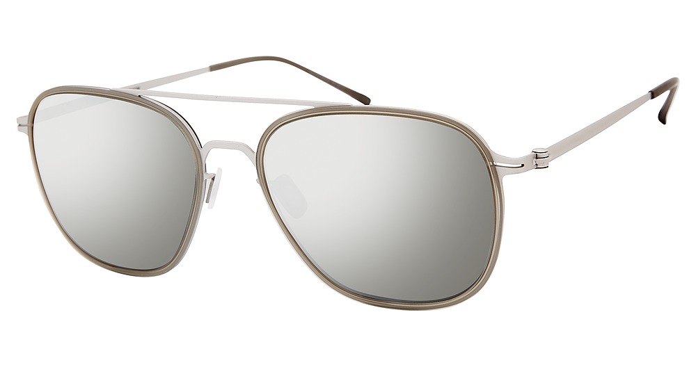 Modo 690 aviator sunglasses in Light Grey Silver