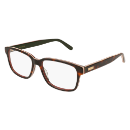 Gucci GG0272O rectangle eyeglasses in Havana Havana Transparent