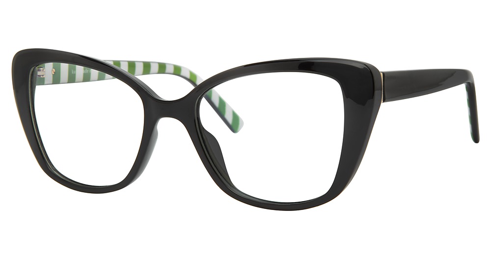 Kate Spade FIONA/BB rectangle eyeglasses in Black