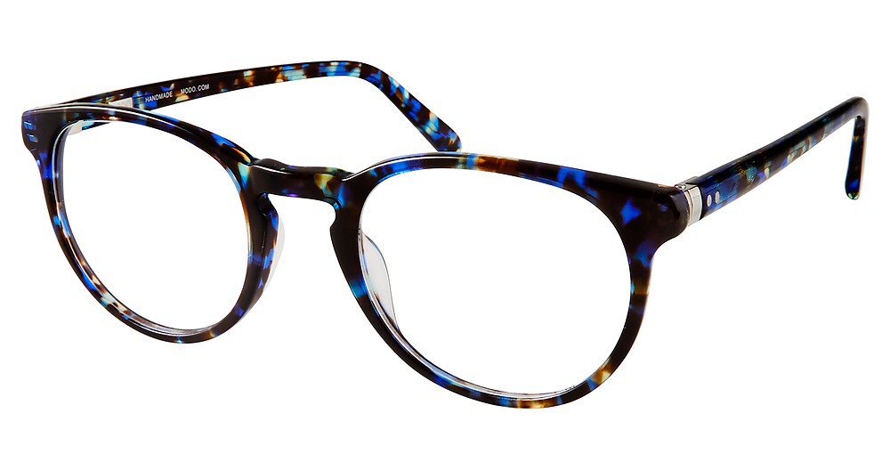 Modo 6527 round eyeglasses in Blue Tortoise