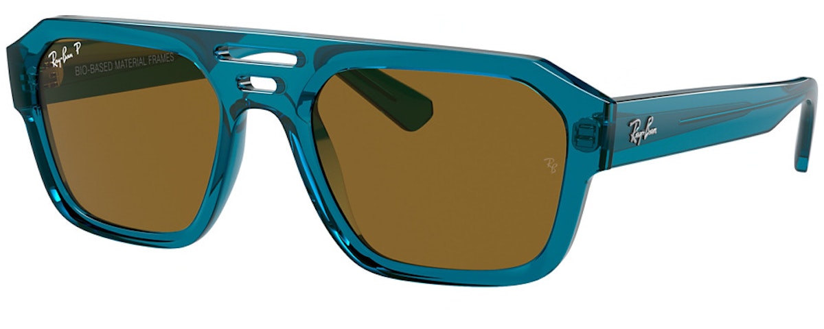 TRANSPARENT LIGHT BLUE / DARK BROWN POLAR