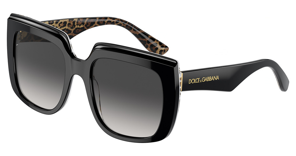 BLACK ON LEO BROWN / GREY GRADIENT